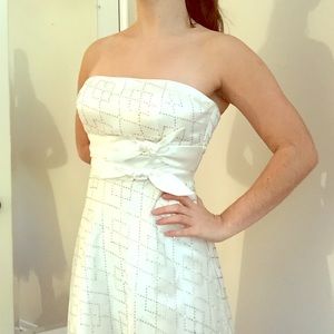 White, glitter, dress